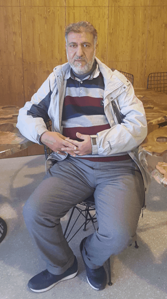 LIFE entrepreneur, Mohamad Bakkar, produces and sells his own special Syrian cheeses and yogurt. (Photo courtesy of IDEMA)